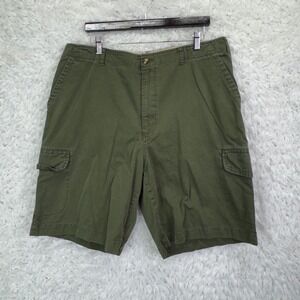 Tommy Hilfiger Cargo Shorts SIze 36 Green Gorpcore Utilitarian Streetwear Mens